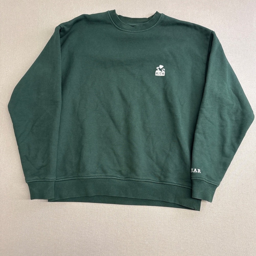 Kith x Pixar Luxo Jr Lamp Crewneck Sweatshirt Green KH2678 Mens Small